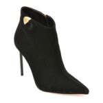 Botine elegante EPICA PREMIUM negre, 25139S, din piele intoarsa