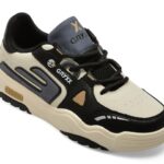 Pantofi sport Barbati GRYXX alb-negru, 1A3227, din piele naturala