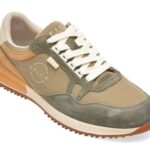 Pantofi sport Barbati EPICA gri, 93363, din material textil si piele naturala