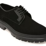 Pantofi casual Barbati BITE THE BULLET negri, BLE3344, din piele intoarsa