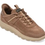 Pantofi sport Barbati GEOX gri, D6817A, din piele intoarsa