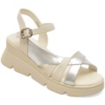 Sandale KARISMA albe, VA60008, din piele naturala