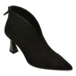 Botine elegante EPICA negre, HX2272, din piele intoarsa