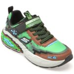 Pantofi sport Baieti SKECHERS maro, MEGA-CRAFT 4K, din material textil