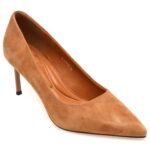 Pantofi eleganti femei FLAVIA PASSINI maro, KL26PRF, din piele intoarsa