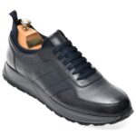 Pantofi sport Barbati LE COLONEL bleumarin, 643146, din piele naturala