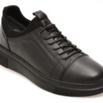 Pantofi casual Barbati GRYXX negri, BS3810, din piele naturala