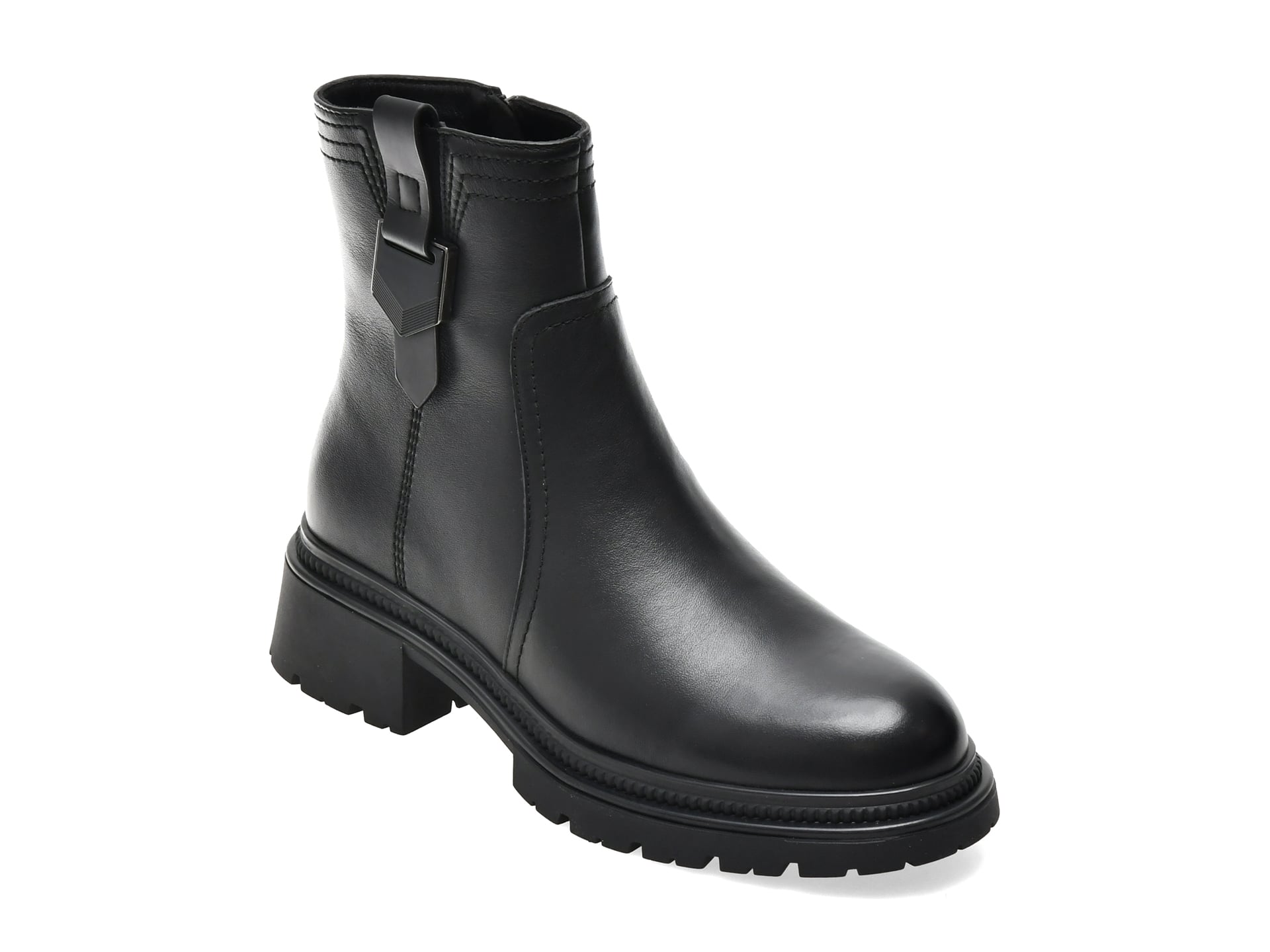 52f8be1fe5d1c6d93d8b65a766d78ab5fe1fe280ebbf3650288855b7cec5a439 Ghete Femei IMAGE negre, 2051, din piele naturala - imagine 1