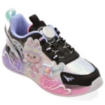 Pantofi sport Fete SELECTION KIDS negri, W886, din material textil
