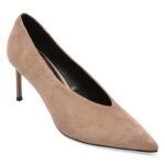 Pantofi eleganti femei EPICA gri, H692, din piele intoarsa