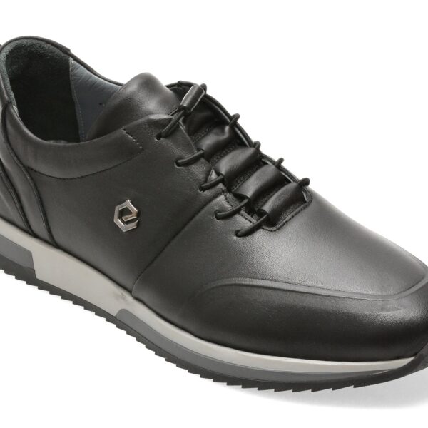 Pantofi sport Barbati BITE THE BULLET negri, NR244, din piele naturala