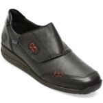 Pantofi casual Femei RIEKER negri, 44295, din piele naturala