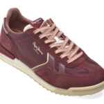 Pantofi sport DAMA PEPE JEANS visinii, LS60090, din material textil si piele naturala