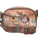 Geanta GRYXX & JANET DENESE multicolor, MAYA JOURNEY, din piele ecologica