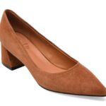 Pantofi eleganti femei FLAVIA PASSINI maro, 96065, din piele intoarsa