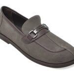 Pantofi casual Femei EPICA gri, 4790639, din piele intoarsa