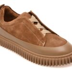 Pantofi casual Femei GRYXX maro, 681751, din piele intoarsa