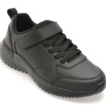 Pantofi sport Baieti SKECHERS negri, BOUNDER, din piele ecologica