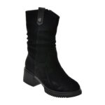 Ghete Femei FLAVIA PASSINI negre, FC90006, din piele intoarsa