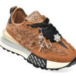 Pantofi sport DAMA GRYXX maro, 446, din material textil si piele naturala