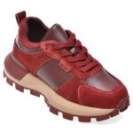 Pantofi sport DAMA FLAVIA PASSINI rosii, 2422, din piele naturala