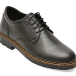 Pantofi eleganti OTTER negri, E293, din piele naturala