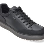 Pantofi sport Barbati GEOX negri, U66AJB, din piele ecologica