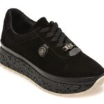 Pantofi sport DAMA GRYXX negri, 219158Z, din piele intoarsa