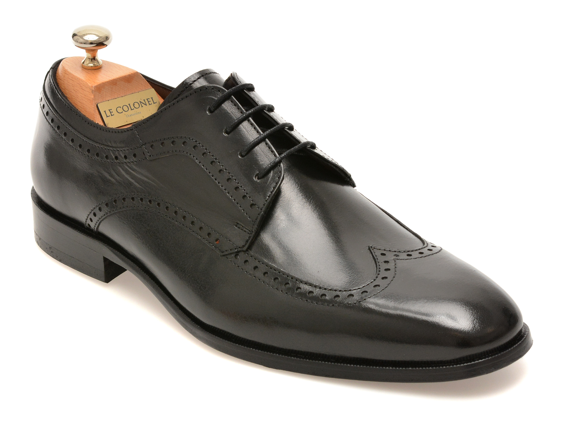 788f83a455c98e353462a0aa07e5fe22c11f3fc325155cdcd543edc8b20d6668 Pantofi eleganti LE COLONEL negri, 484121, din piele naturala - imagine 1