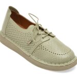 Pantofi casual Femei PASS COLLECTION verzi, KL60016, din piele naturala
