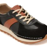 Pantofi sport DAMA GRYXX negri, RS12, din piele naturala