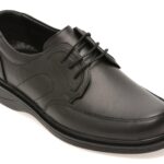 Pantofi casual Barbati BITE THE BULLET negri, RZ615, din piele naturala