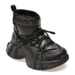 Ghete Femei GRYXX negre, 25810, din material textil