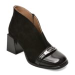 Botine EPICA negre, 6020613, din piele intoarsa