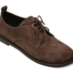 Pantofi casual Femei EPICA maro, 39715, din piele intoarsa