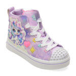 Ghete Fete SKECHERS mov, TWI-LITES 2.0, din piele ecologica