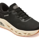 Pantofi sport Barbati SKECHERS negri, UNO GLIDE-STEP, din material textil