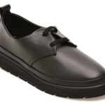 Pantofi casual Femei IMAGE negri, 1467010, din piele naturala