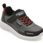 Pantofi sport Baieti SKECHERS negri, BOUNDER 2.0, din material textil