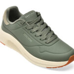 Pantofi sport Barbati SKECHERS kaki, 183530, din piele ecologica