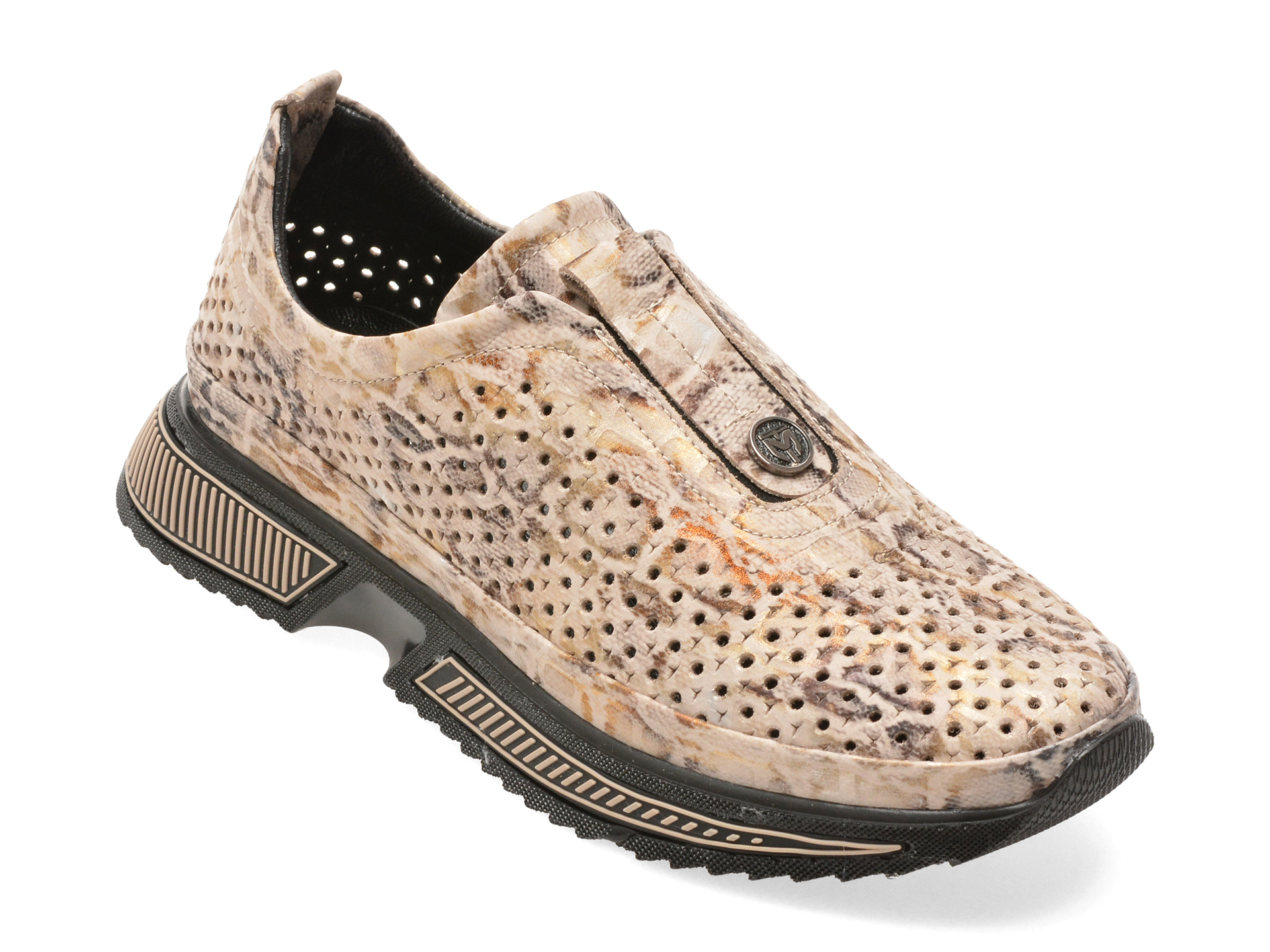 81d7436baad6e08dddf7e79b634781b8df52f23bef9523085e508b4b9a78c905 Pantofi casual Femei IMAGE gri, 251YZ77, din piele naturala - imagine 1