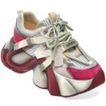 Pantofi sport DAMA GRYXX gri, 5822, din material textil si piele naturala