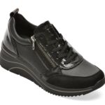 Pantofi casual Femei REMONTE negri, D0T22, din piele ecologica