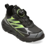 Pantofi sport Baieti GRYXX negri, WD012, din piele ecologica