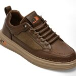 Pantofi sport Barbati BITE THE BULLET maro, JR006, din piele naturala