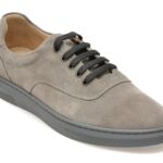 Pantofi sport Barbati RELAX gri, 81351, din piele intoarsa