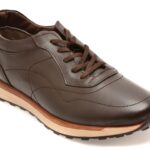 Pantofi sport Barbati BITE THE BULLET maro, RZ2025, din piele naturala