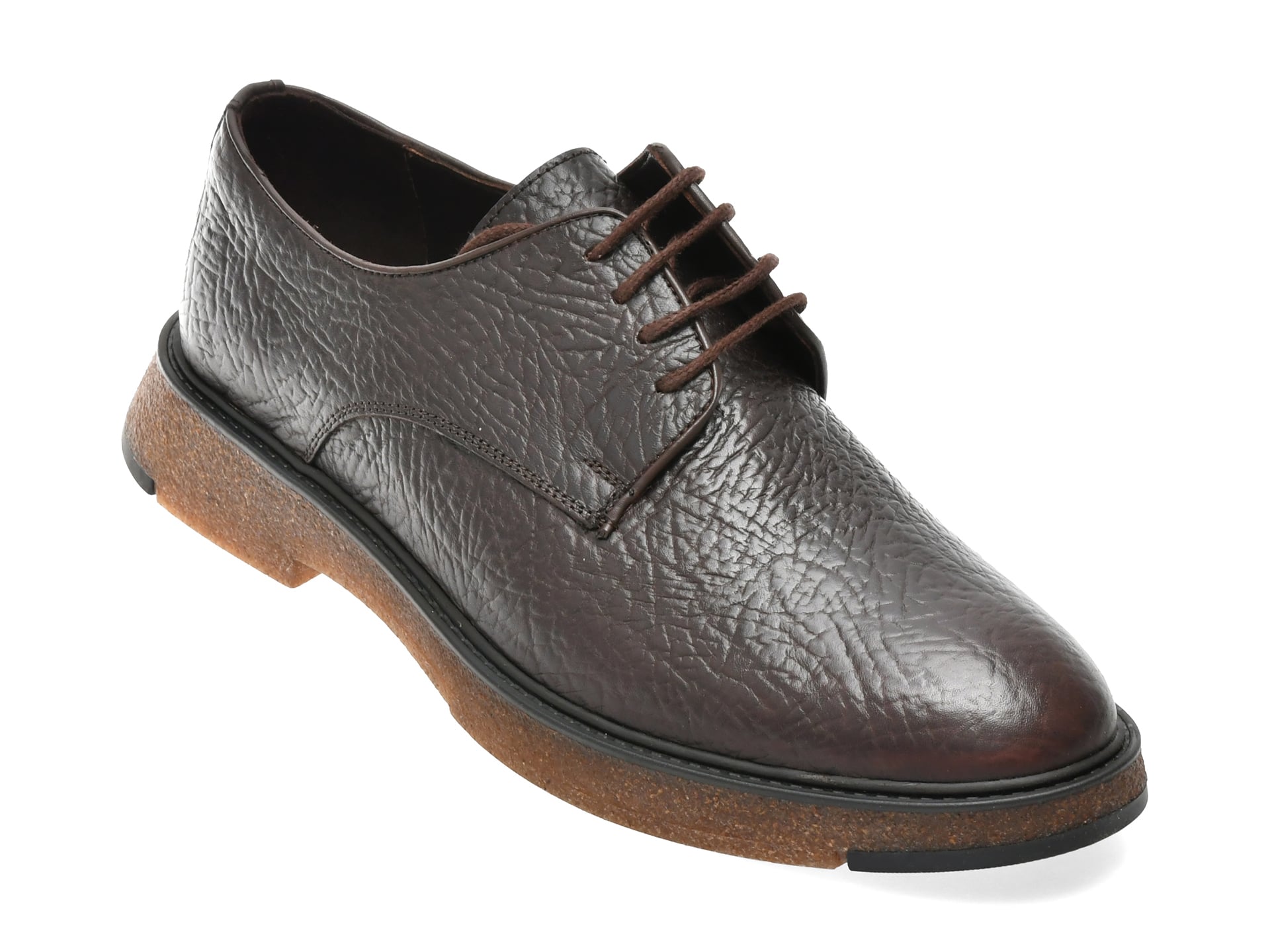 89a205783cd6cf9416df400601b07cd30ca143c2aa4b88d0da09d778e8e2cd07 Pantofi eleganti OTTER maro, FHEL411, din piele naturala - imagine 1