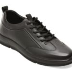 Pantofi sport Barbati OTTER negri, 651912, din piele naturala