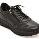 Pantofi sport DAMA FLAVIA PASSINI negri, EV2933, din piele naturala